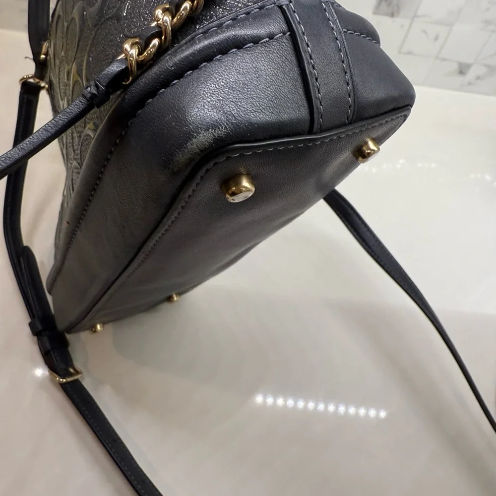 Coach Signature Dome Satchel w/Crossbody Strap - Picture 5 of 6